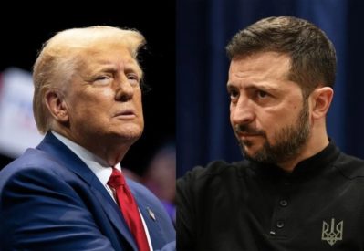 Зеленський та Трамп поговорили у Римі: ефектне фото зустрічі