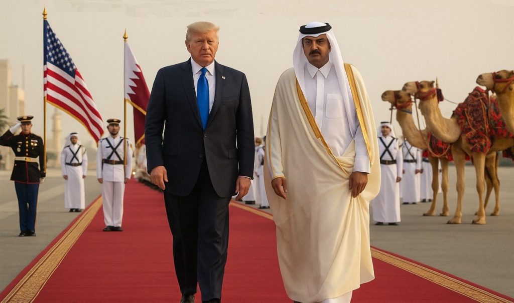 Трамп був вражений: що для президента США влаштували у Катарі