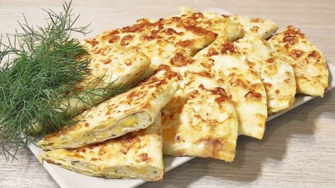 Ленивые пирожки из лаваша с мясом и сыром без выпечки