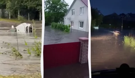Львів під водою: зливи знеструмили 192 населені пункти, затопили вулиці та автостоянки